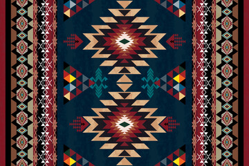 Southwestern Style - The geometric southwestern Aztec pattern makes a statement with rich colors that are easy to coordinate with a range of decor styles.