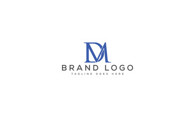 letter DM logo design vector template design for brand.