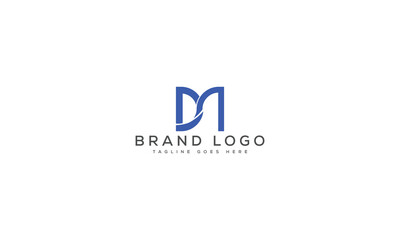 letter DM logo design vector template design for brand.