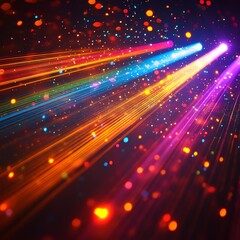 Dynamic Laser Light Show in Vibrant Colors