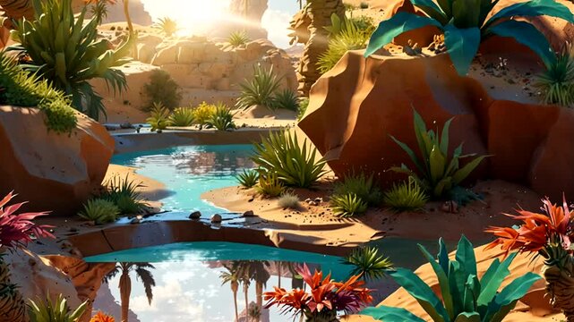 oasis in the desert
