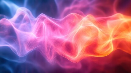 Fototapeta premium Light trails creating abstract lattice patterns, organic shapes, vibrant and energetic