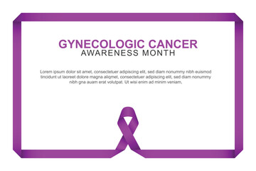 Gynecologic Cancer Awareness Month background.