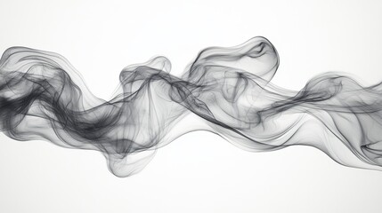 Obraz premium Smoke trails forming flowing abstract shapes, organic shapes, mysterious and elegant
