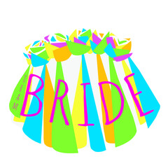 TEAM BRIDE velo colores.