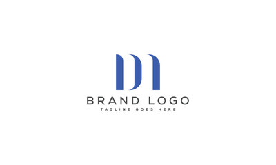 letter DM logo design vector template design for brand.