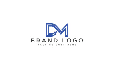 letter DM logo design vector template design for brand.