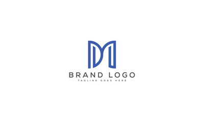 letter DM logo design vector template design for brand.