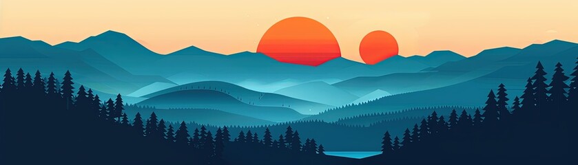 Uncomplicated flat design, trendy weather app, basic visuals