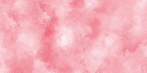 Paint leaks and ombre effects Hand painted abstract pink watercolor background, Bright pastel pink colored painted grunge texture background, smooth and stained paper pink smoke.