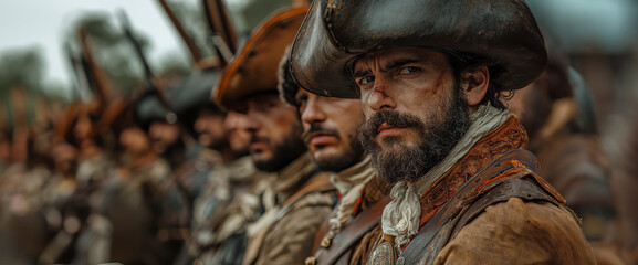 Spanish Tercios Warriors: A Captivating Stock Image Compilation Ready for Battle