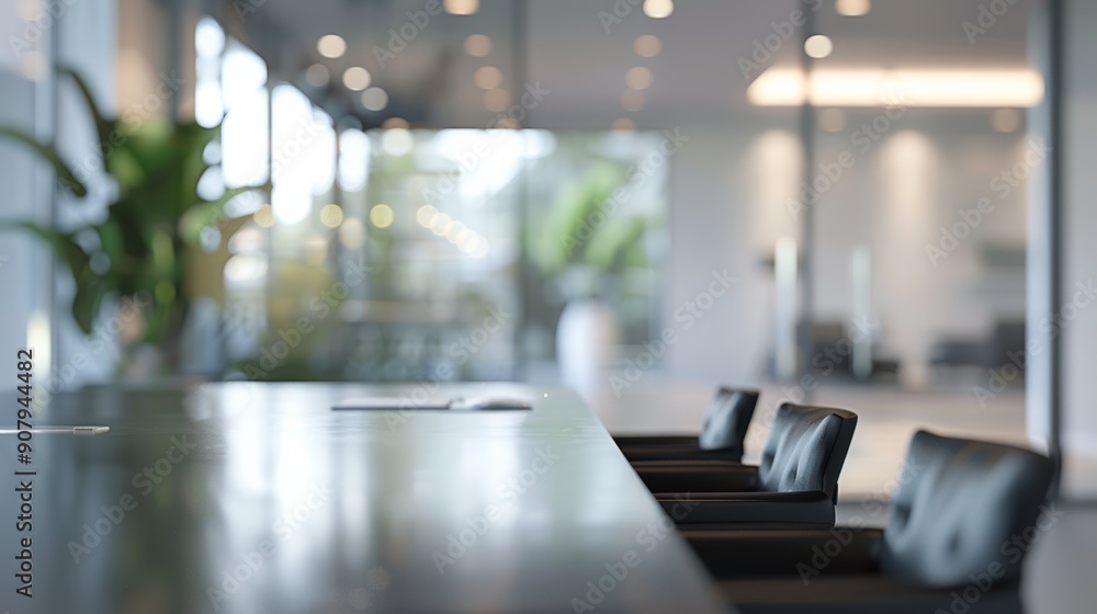 Poster contemporary workspace background with sleek design elements, ideal for business concepts and profes