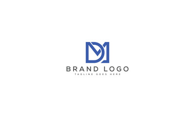 letter DM logo design vector template design for brand.