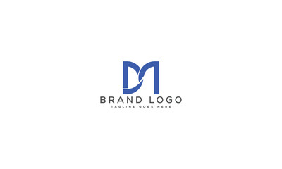 letter DM logo design vector template design for brand.