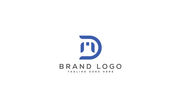 letter DM logo design vector template design for brand.