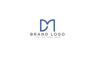letter DM logo design vector template design for brand.