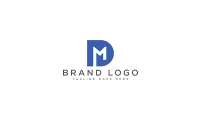 letter DM logo design vector template design for brand.