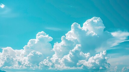 blue sky with clouds - Powered by Adobe