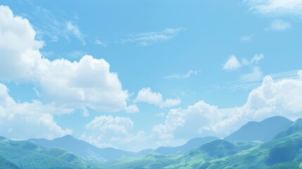 Obraz premium blue sky and cloblue sky and cloudsuds