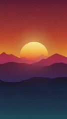 colorful sunset gradient abstract background design copy space illustration art