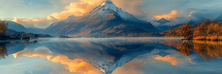 Mountain Reflection in Lake