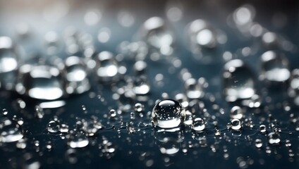 Close-up of white drops liquid bubbles molecules background.