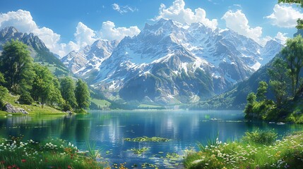 Fototapeta premium Austrian Mountain Landscapes