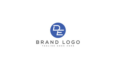 letter DE logo design vector template design for brand.