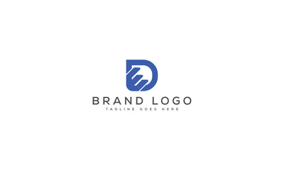 letter DE logo design vector template design for brand.