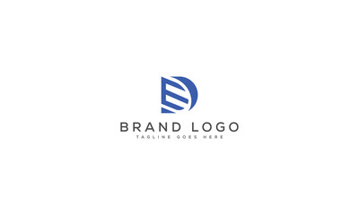 letter DE logo design vector template design for brand.