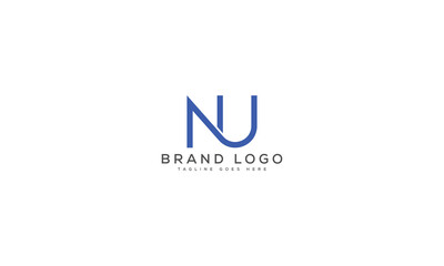 letter NU logo design vector template design for brand.
