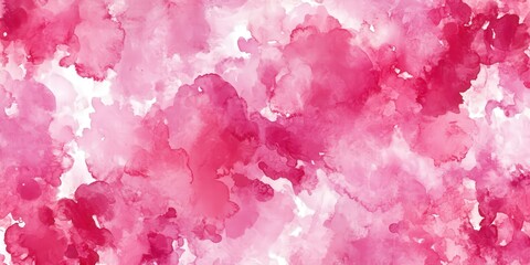 Fototapeta premium Abstract Watercolor Painting with Pink and White Colors