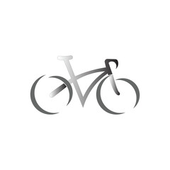 logo vector bicycle mountain template design