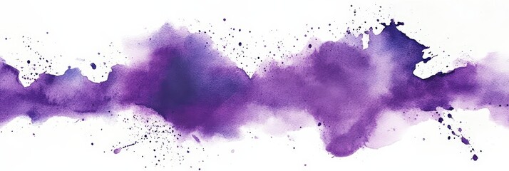 Obraz premium Purple Watercolor Abstract