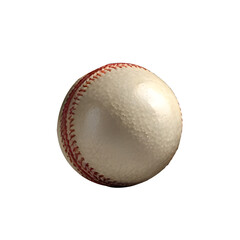 Leather cricket ball with copy space isolated white bacground