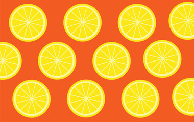 seamless pattern with lemon slices