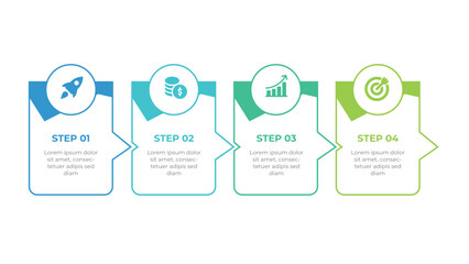 Visual guide with 4 steps, designed as an infographic template for easy understanding.