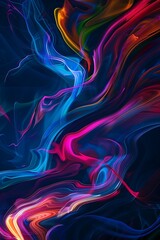 Fototapeta premium colors and a complex pattern that adds dynamism to it. Its abstract elements and various textures create an .