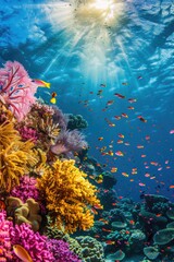 Naklejka premium A young man with red hair is sitting on a couch and using a laptop. He is wearing a red plaid shirt and he is focused on his work. The room has a cozy and comfortable atmosphere, with a potted plant