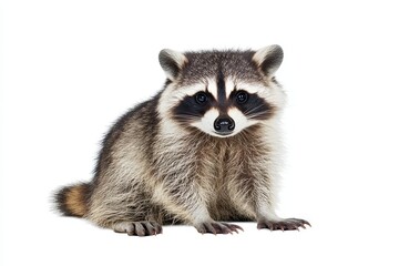 Obraz premium Isolated Raccoon Photo