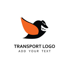 Transport logo design template modern