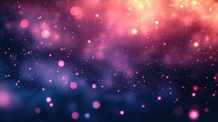 Dreamy cosmic background with blurred dark violet sky and defocused pink lights, evoking a magical and romantic atmosphere.