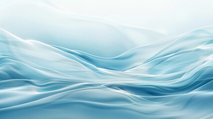 Obraz premium Blurred waves in shades of blue provide a serene, abstract background.