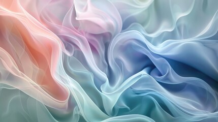 Obraz premium Soft, flowing lines create a calming, abstract background.