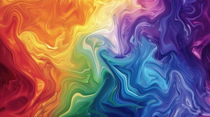 Obraz premium vibrant abstract background featuring swirling rainbow colors, perfect for a lively and energetic design.