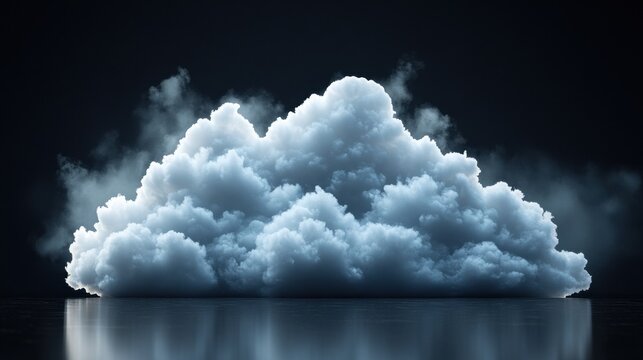 Isolated cloud cutout on a background, perfect for photobashing and matte painting.