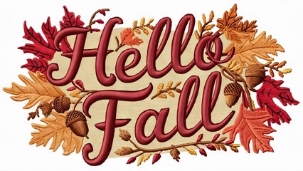 Hello Fall Greeting Card