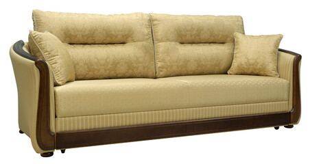 Sofa isolated on white background. Including clipping path