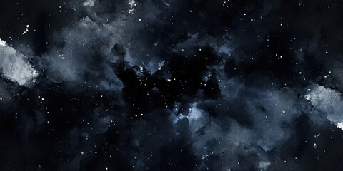 Obraz premium Night Sky Watercolor Painting