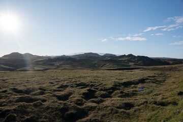 clouds over the mountains